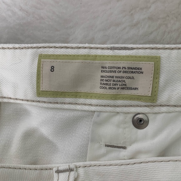 Ann Taylor Loft White Jeans Original Boot Size 8 - Picture 7 of 8